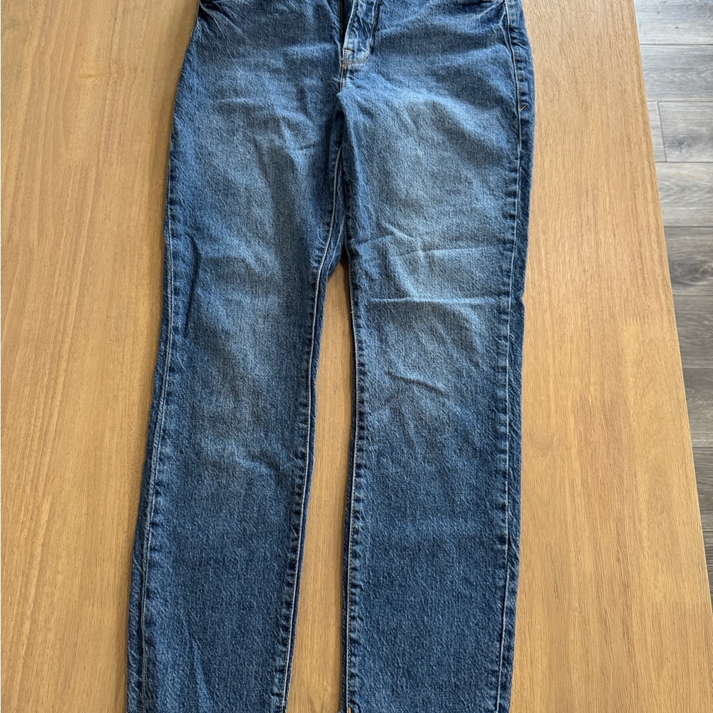 Good American Blue Straight Jeans